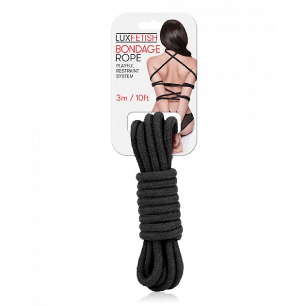 Lux Fetish Bondage Rope - 3m - Black