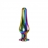 Rainbow Metal Plug - Medium Size with Sparkling Gem