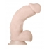 Real Supple Poseable Girthy 8.5 Inch Dildo - Light Beige