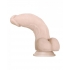 Real Supple Poseable Girthy 8.5 Inch Dildo - Light Beige