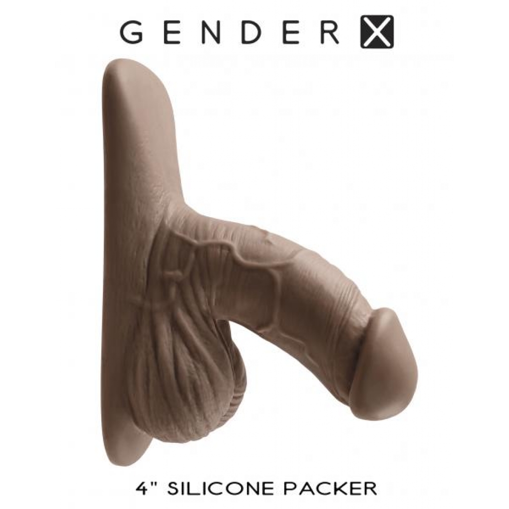 Gender X 4in Silicone Packer - Dark