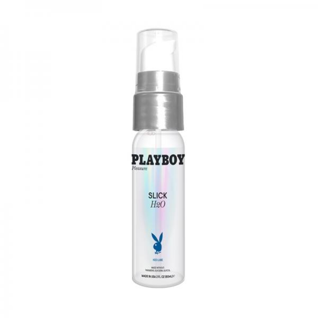 Playboy Slick H2O 2 Oz - Water-Based Personal Lubricant