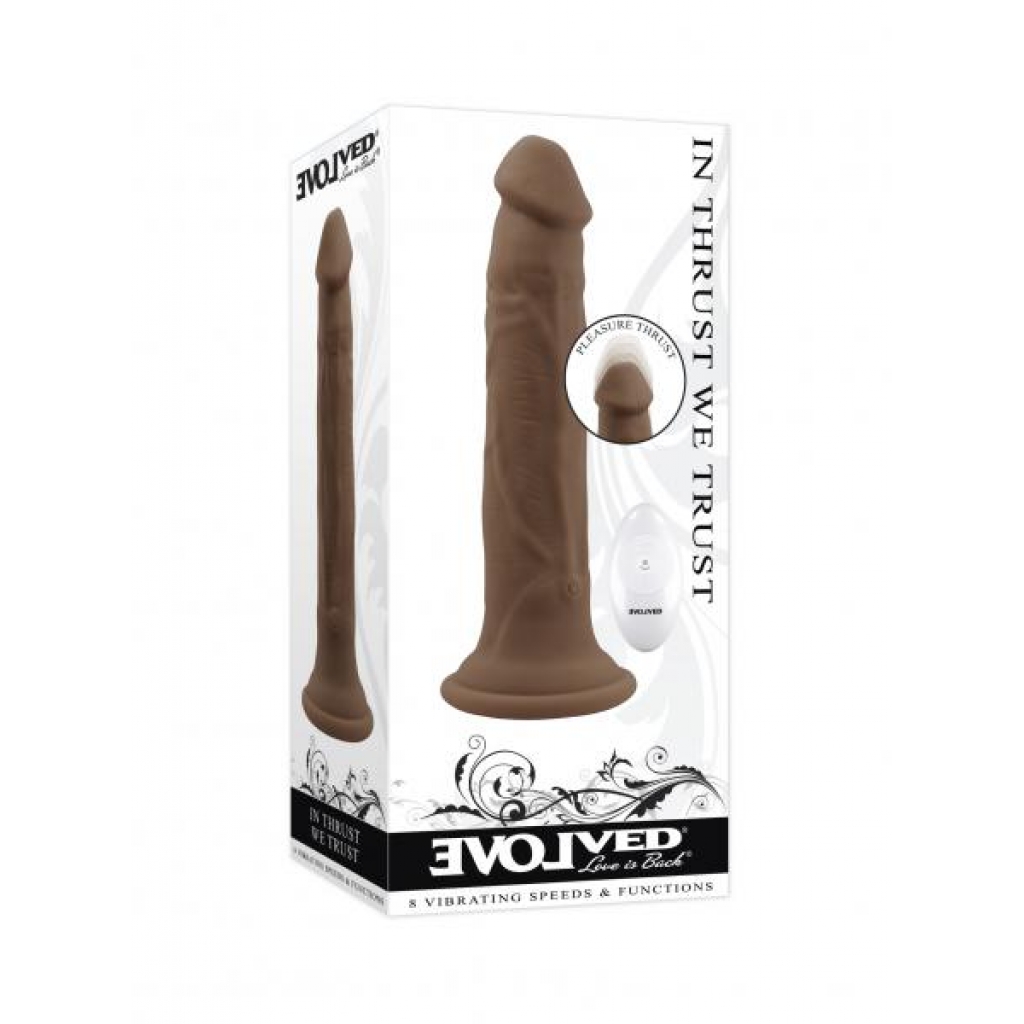 Evolved In Thrust We Trust Dark Vibrating Dildo