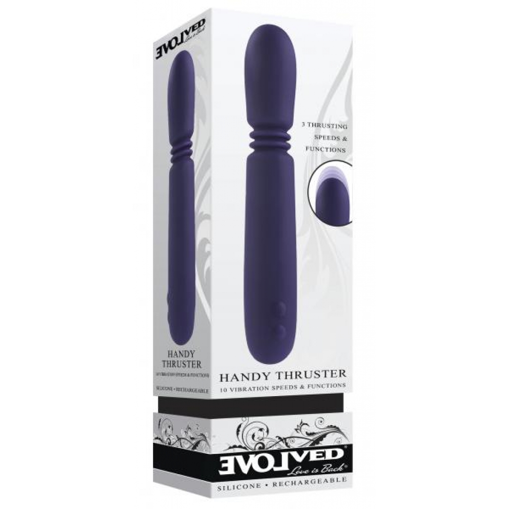 Evolved Handy Thruster - Powerful Blue Vibrator