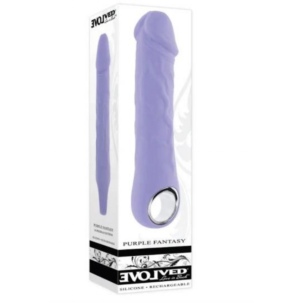 Evolved Purple Fantasy: Realistic Phallic Vibrator