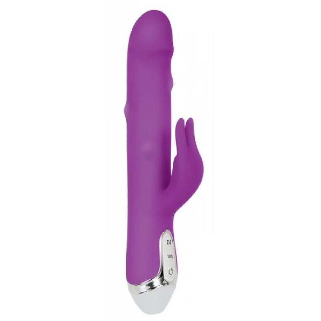 Dancing Pearl Rabbit Vibrator - Elegant Purple Pleasure