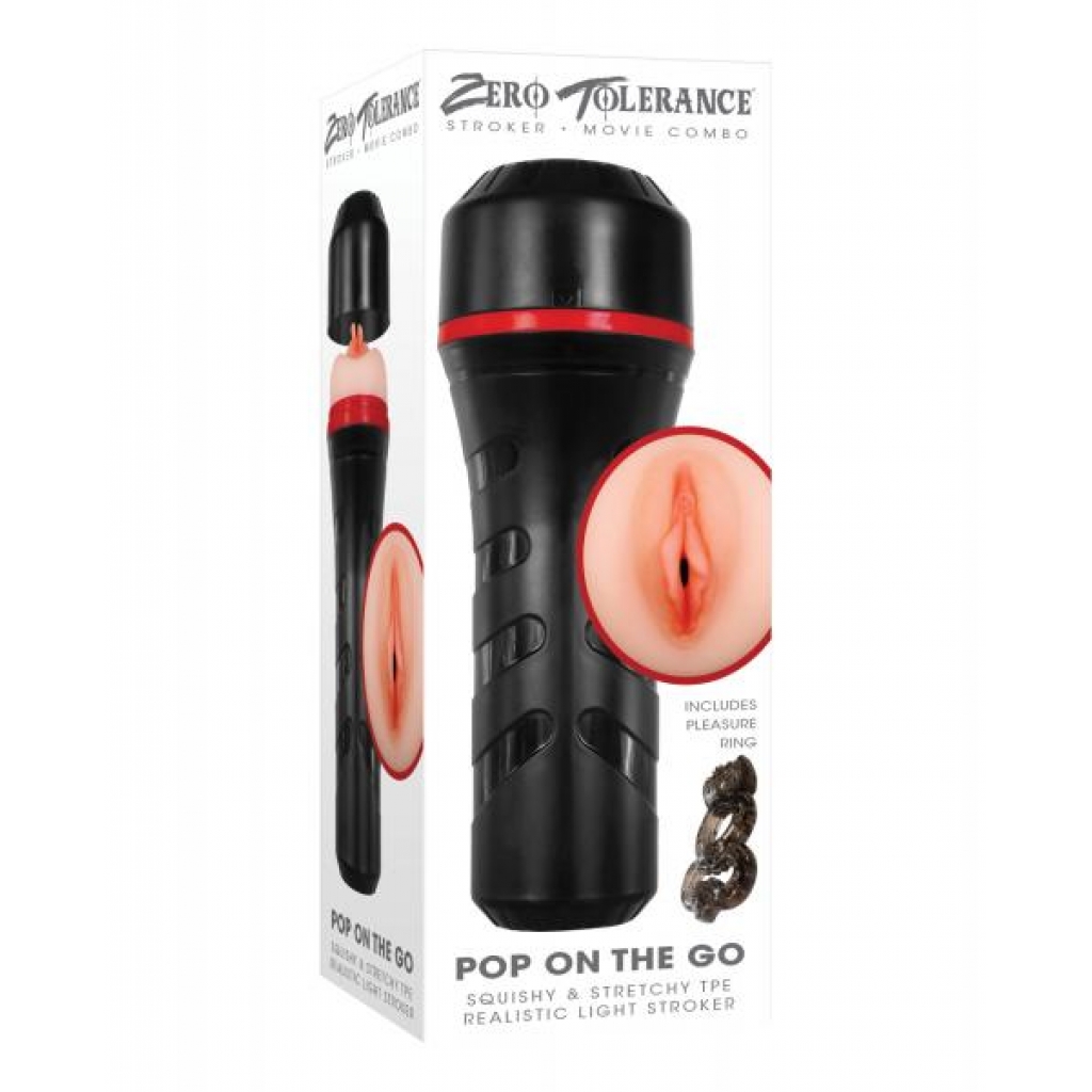 Zero Tolerance Stroker and Movie Combo - Pop On The Go Light