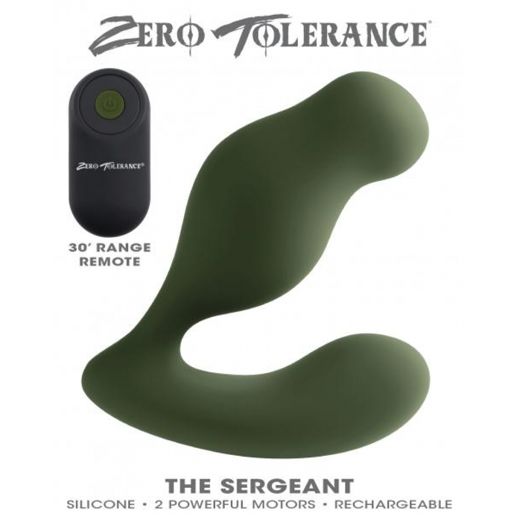 Zero Tolerance The Sergeant Prostate Vibrator - Green