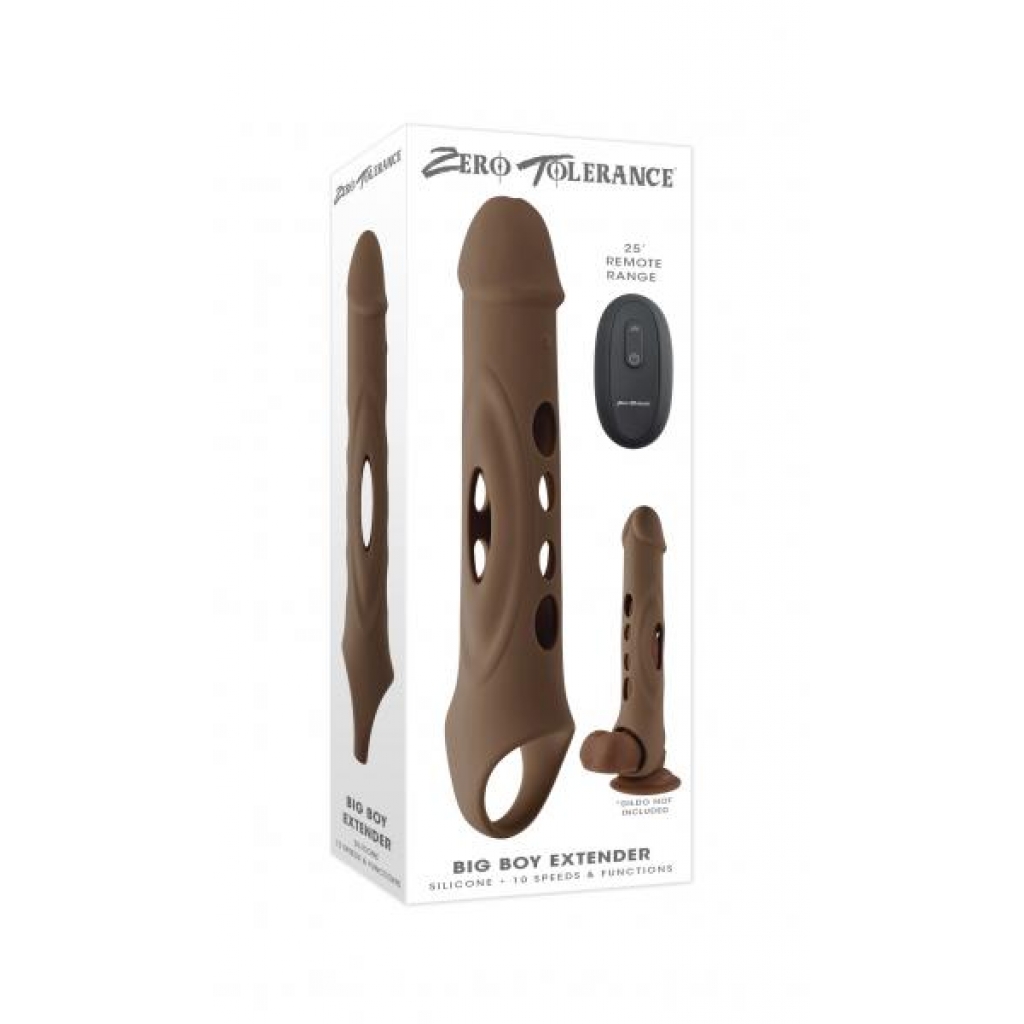 Zero Tolerance Big Boy Extender - Dark Skin Tone Vibrating