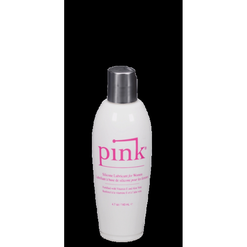 Pink Silicone Lube Flip Top Bottle 4.7 fluid ounces