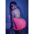 Glow Shock Value Halter Dress - Neon Pink Q/S