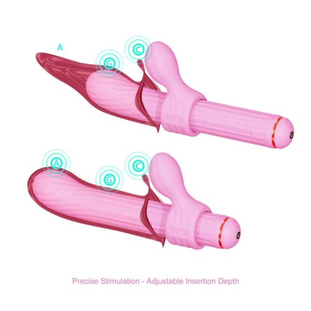 Magic Stick S1 Plus - Multi-Functioning Vibrator in Pink