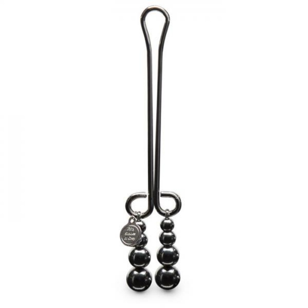 Fifty Shades Darker Just Sensation Beaded Clitoral Clamp - Precision and Pleasure