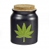 Green Leaf Stash Jar - Perfect for Your Supplies