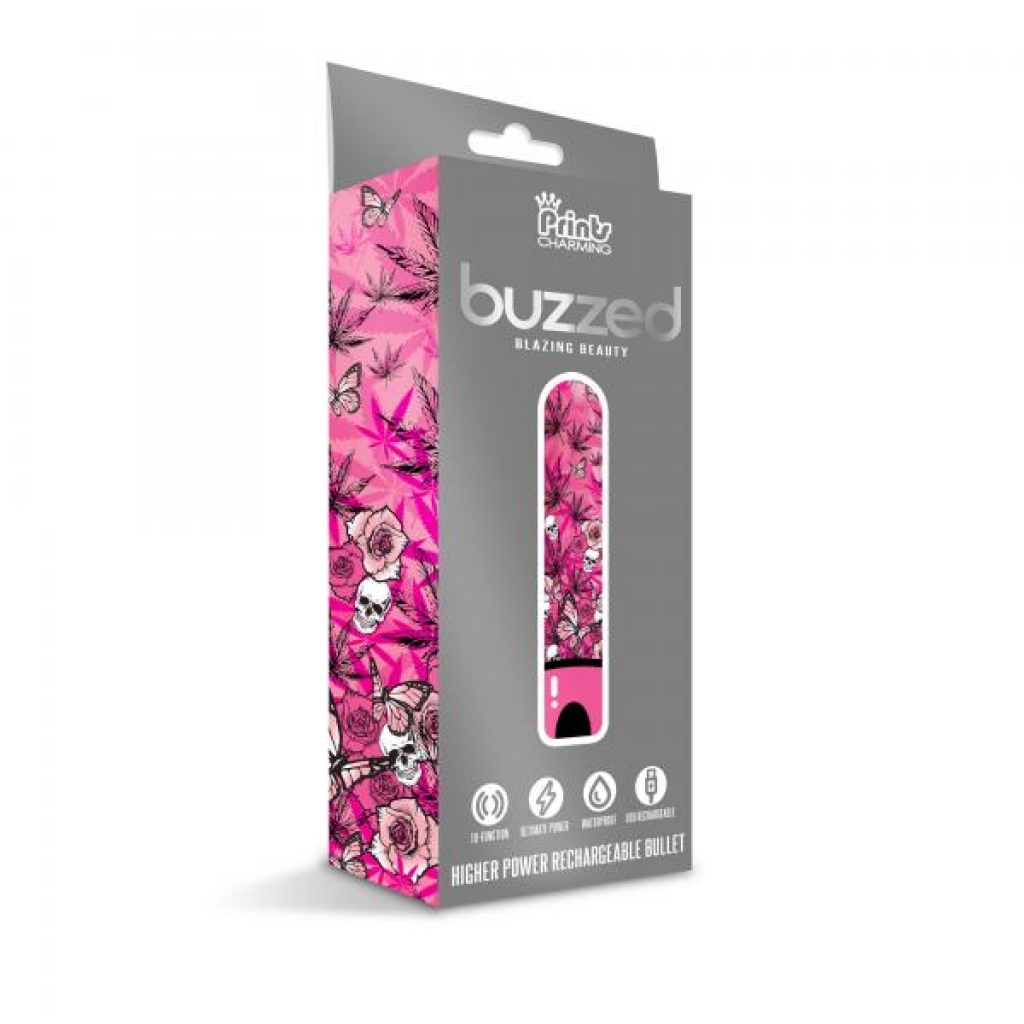 Prints Charming Buzzed Higher Power Rechargeable Bullet - Blazing Beauty