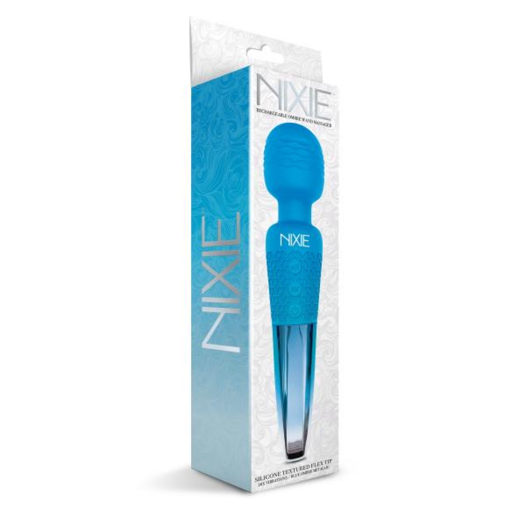 Nixie Wand Massager - Blue Ombre Metallic