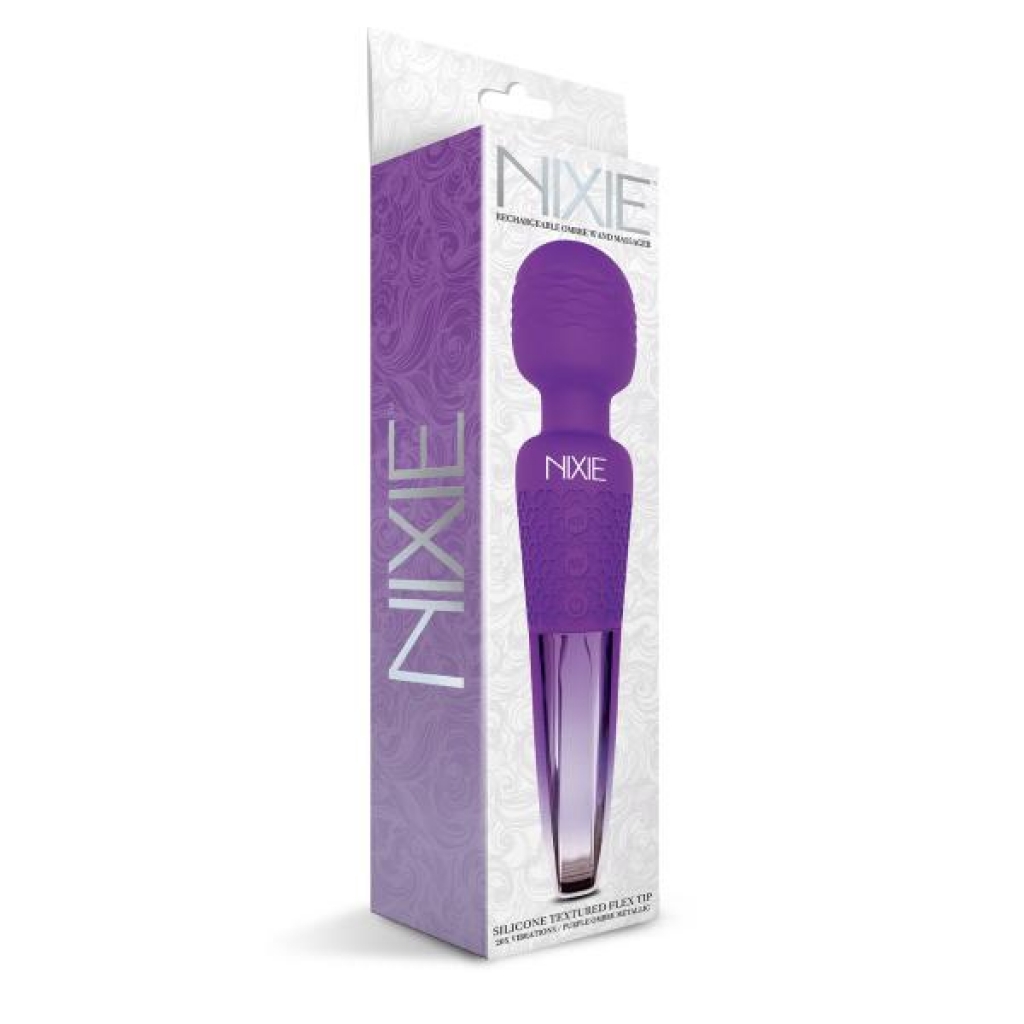 Nixie Wand Massager - Eye-Catching Purple Ombre