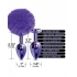 Nixie Metal Butt Plug Set - Pom Pom & Jewel Purple Metallic