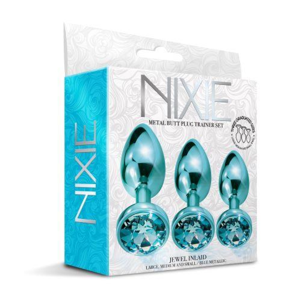 Nixie Blue Metallic Metal Plug Trainer Set