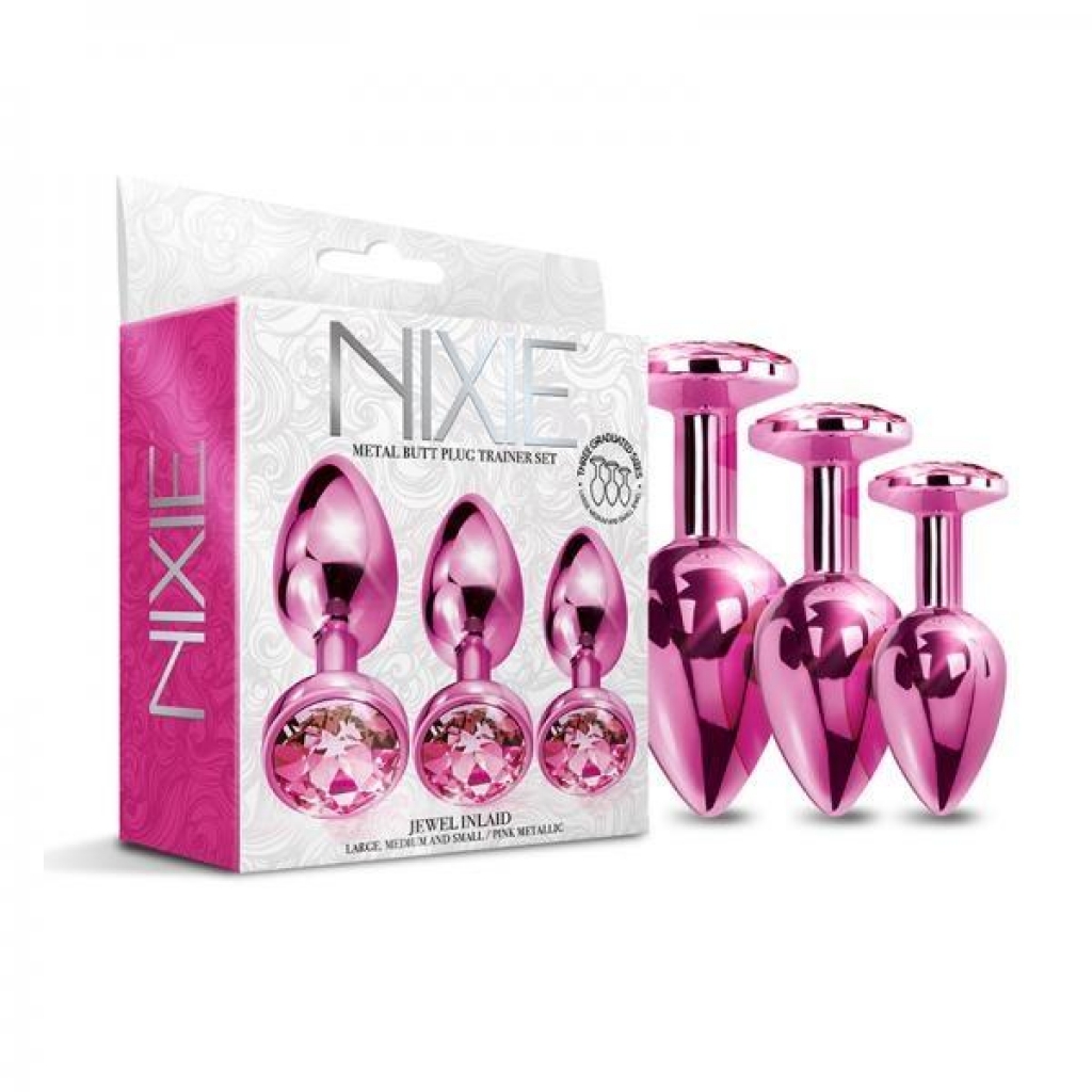 Nixie Metal Plug Trainer Set - Pink Metallic