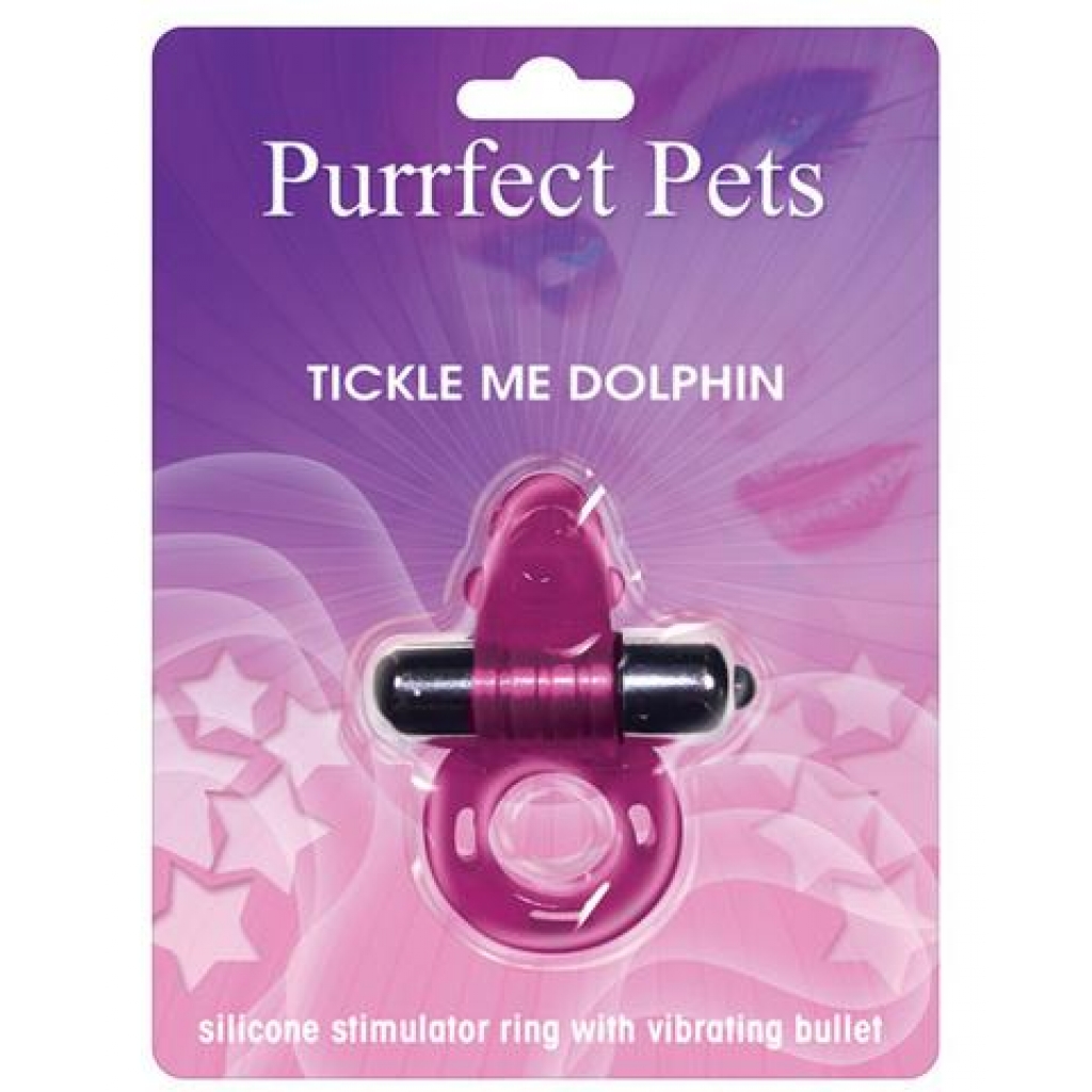 Purrfect Pet Penis Ring Tickle Me Dolphin Purple