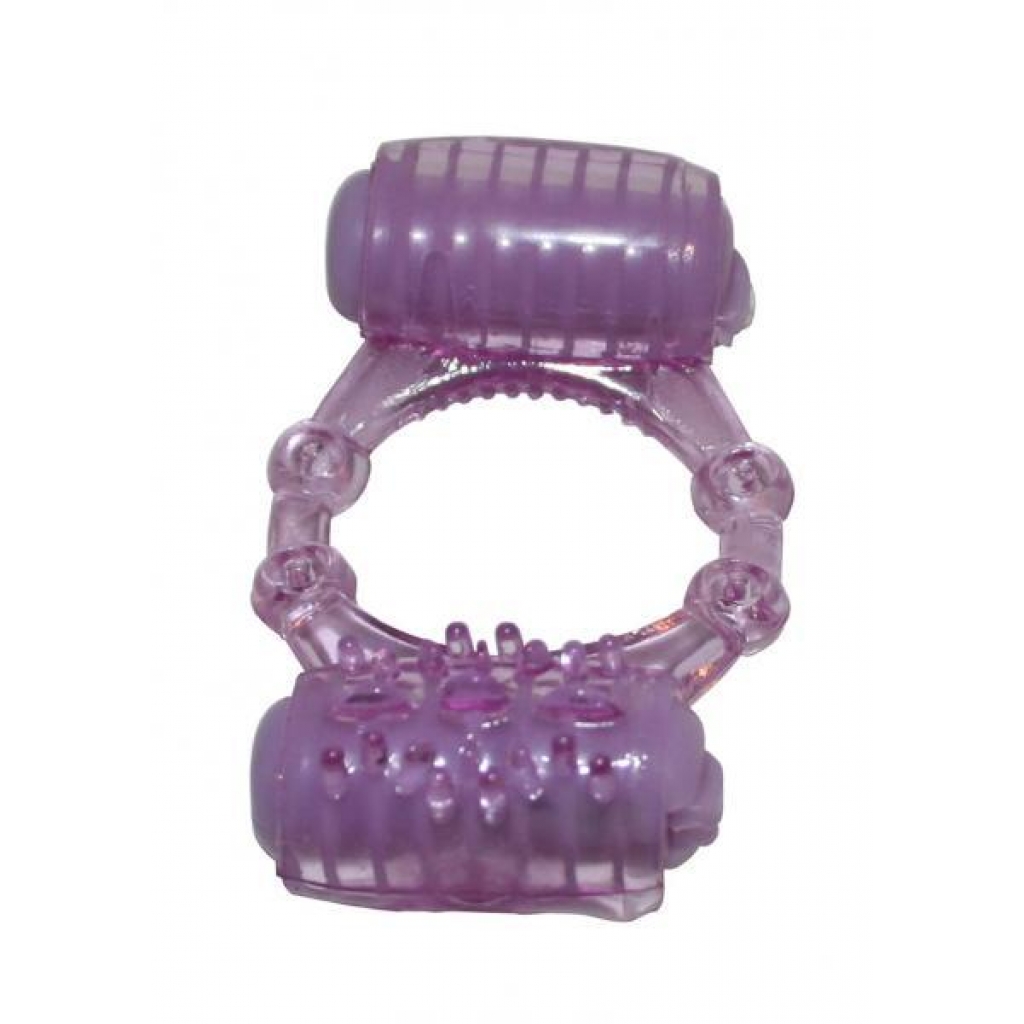 Humm Dinger Vibrating Double Ring - Purple