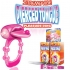 Pierced Tongue Vibrating Silicone Penis Ring Waterproof Magenta