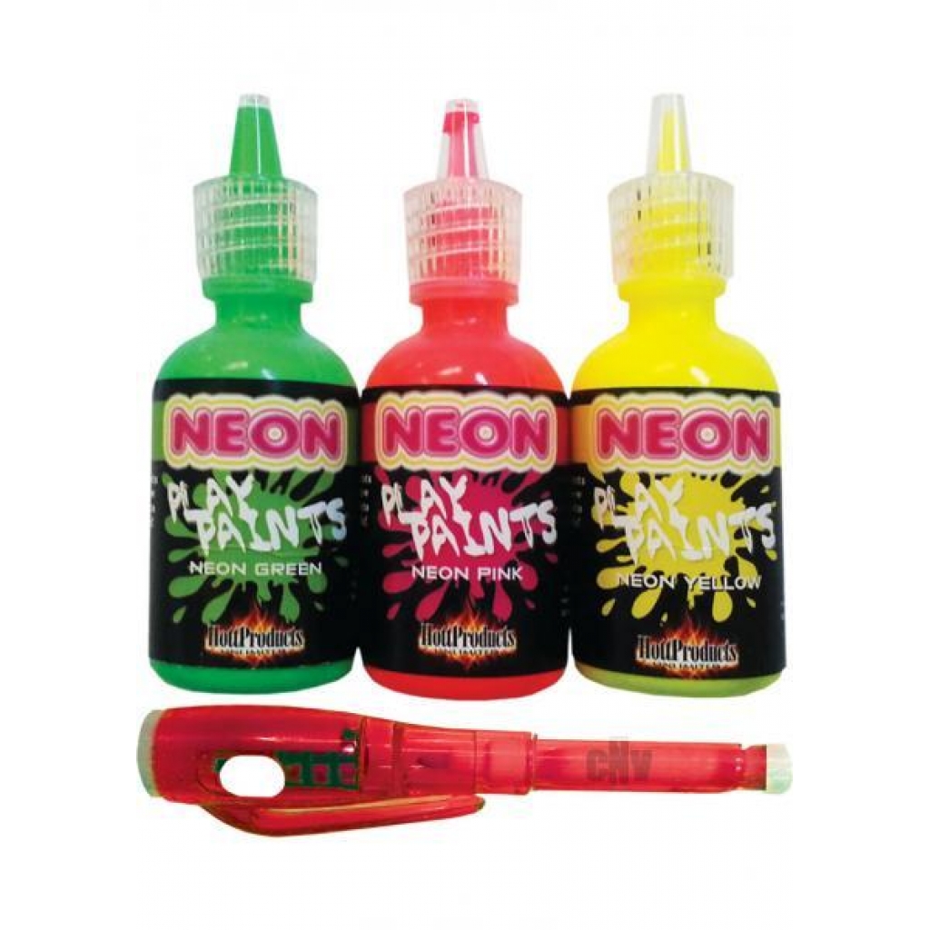 Neon Body Paints 3 Pack for Creative Intimacy