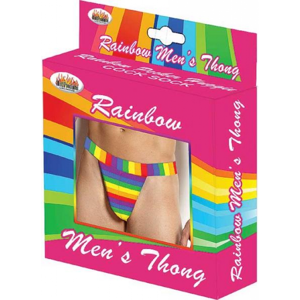 Rainbow Men's Thong - Vibrant Pride Wear