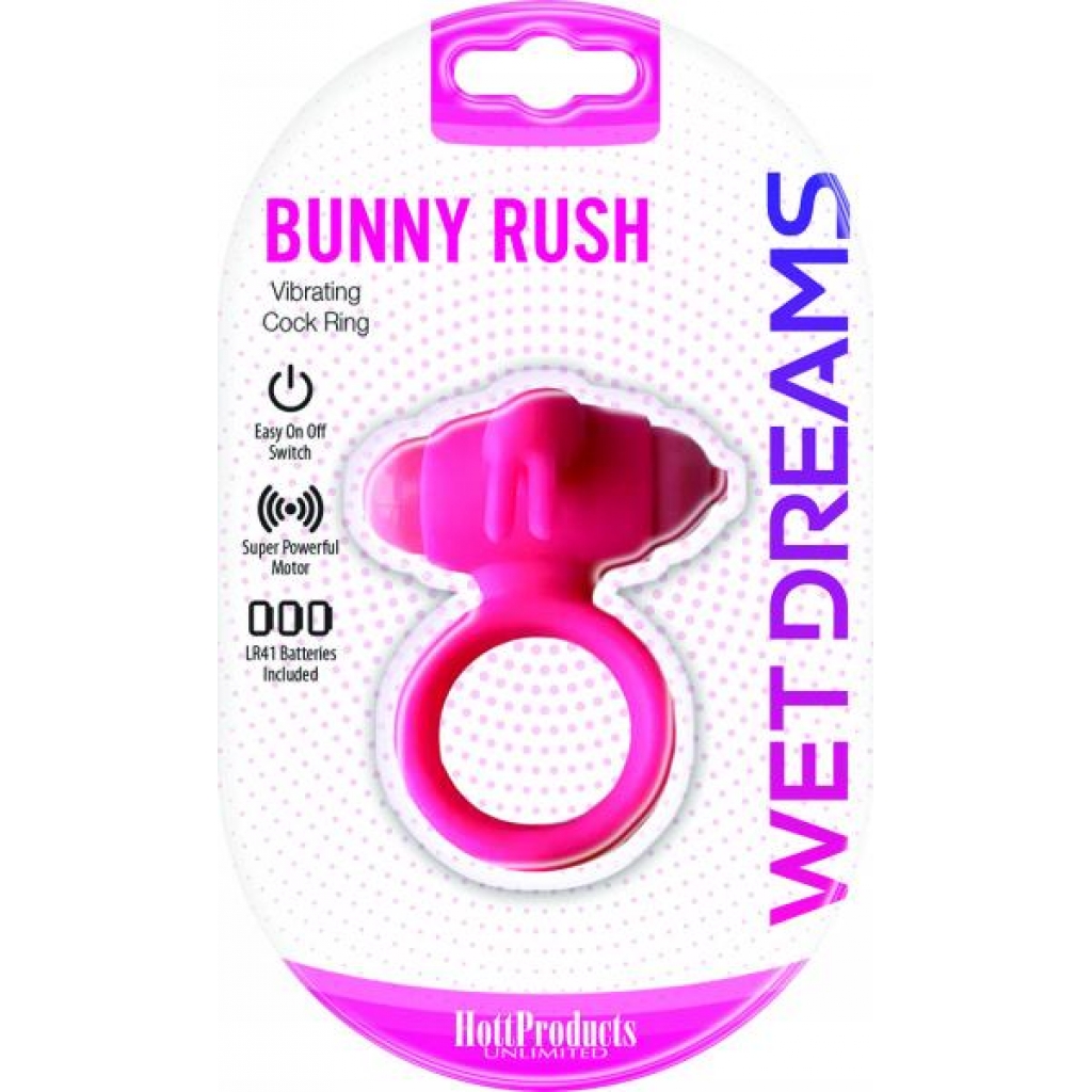 Wet Dreams Bunny Rush Penisring with Rabbit Ears