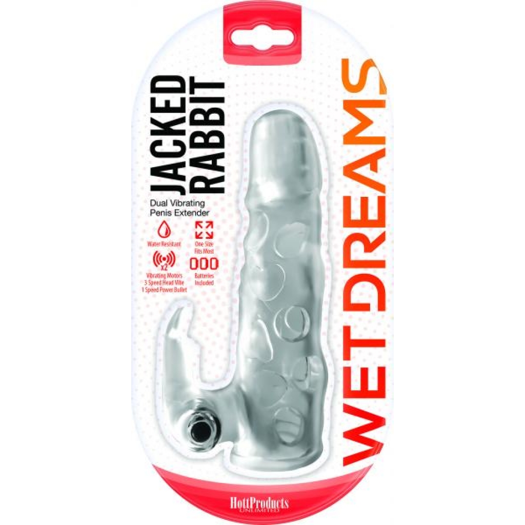 Wet Dreams Jacked Rabbit Extension Sleeve with Power Bullet