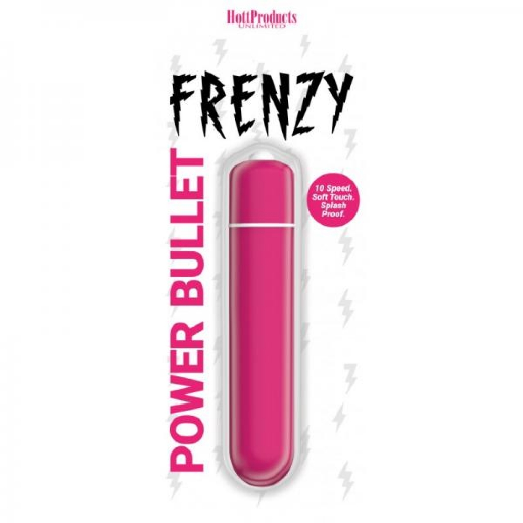 Frenzy Power Bullet Vibrator - 10 Speeds Pink