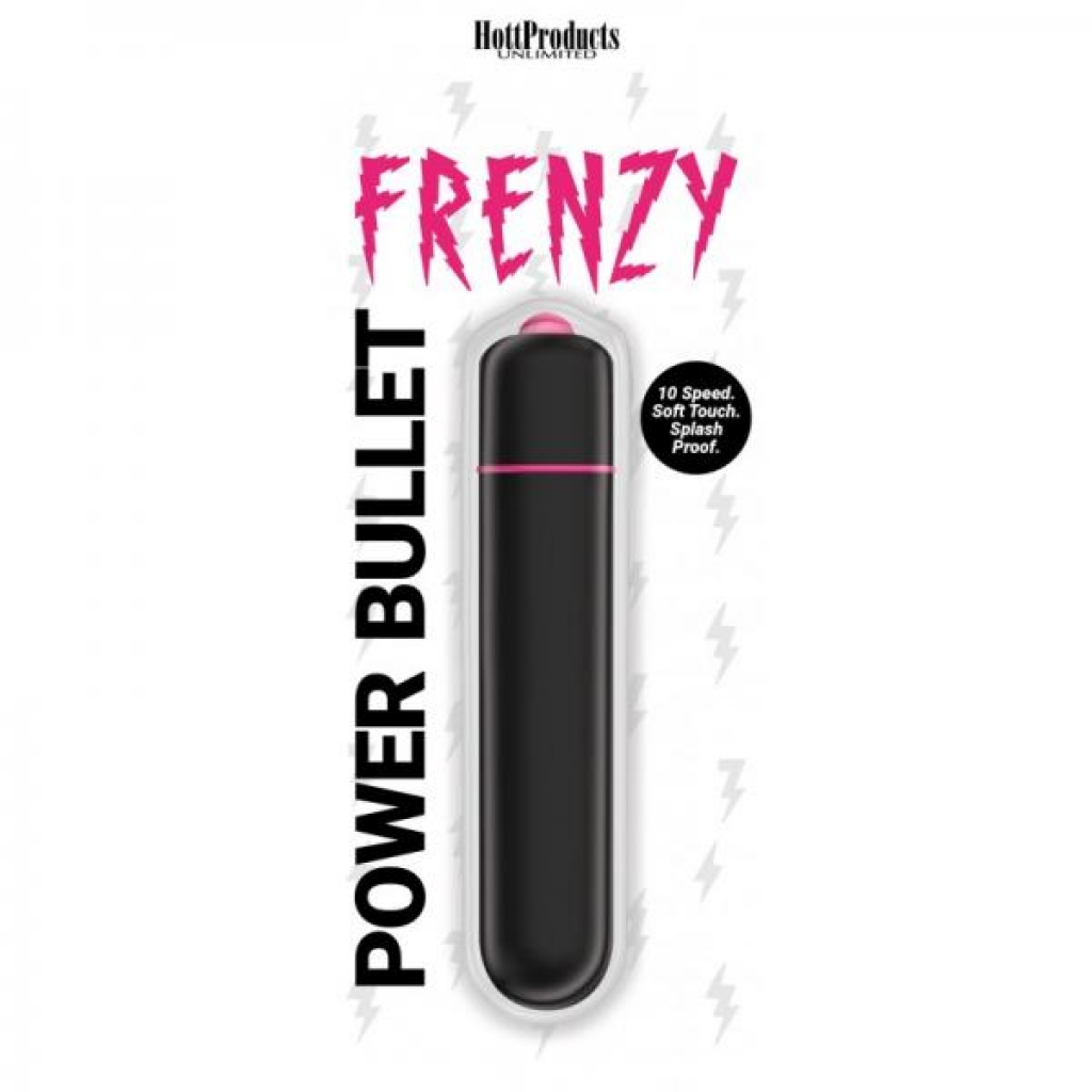 Frenzy Power Bullet Vibrator - 10-Speed Black