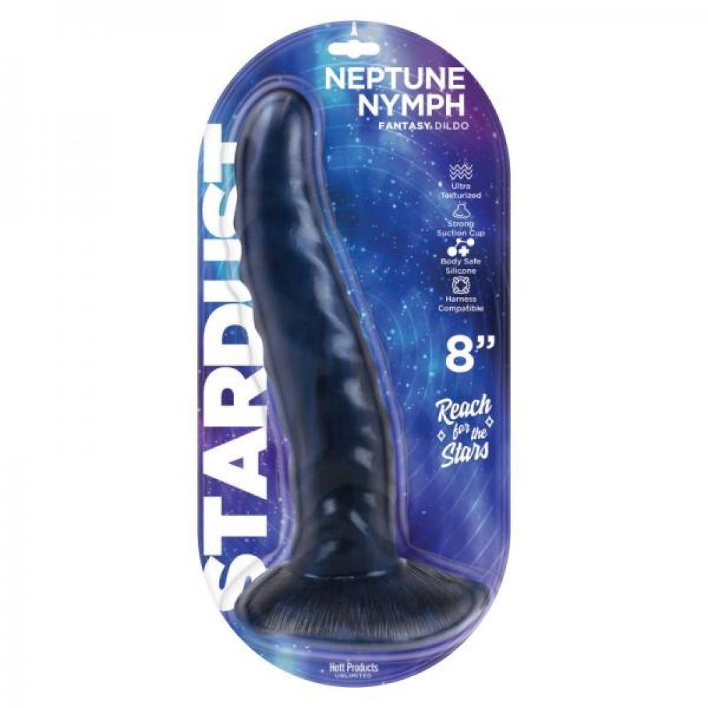 Stardust Neptune Nymph Silicone Dildo - 8in - Purple