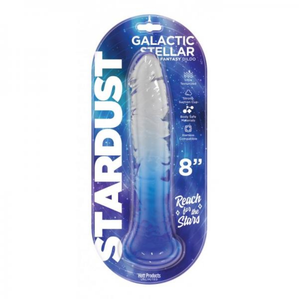 Stardust Galactic Stellar Jelly Dildo in Crystal Blue – 8 inches