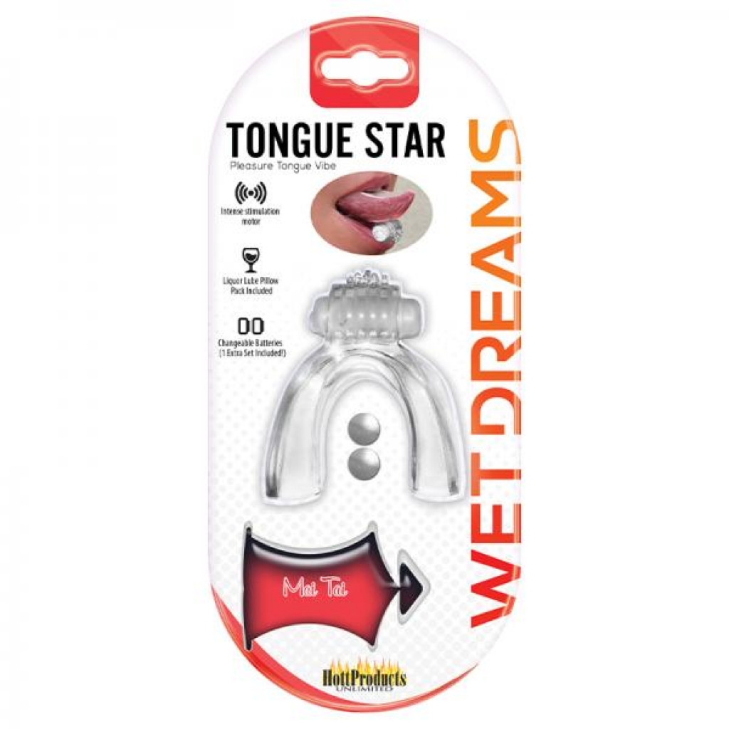 Tongue Star Vibrating Tongue - Clear