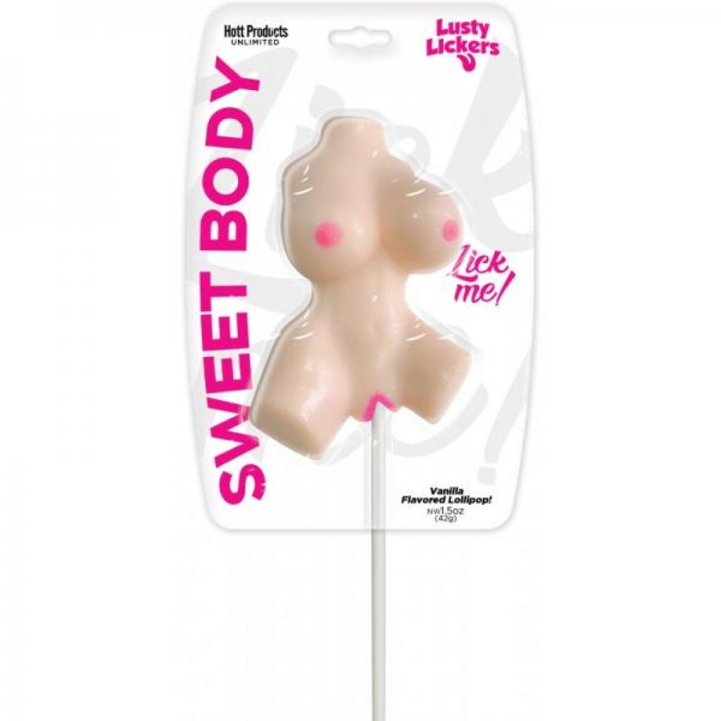 Lusty Lickers Vanilla Flavored Female Torso Pop