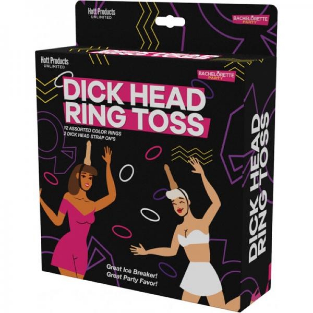 Pecker Head Ring Toss Game with Assorted Color Rings