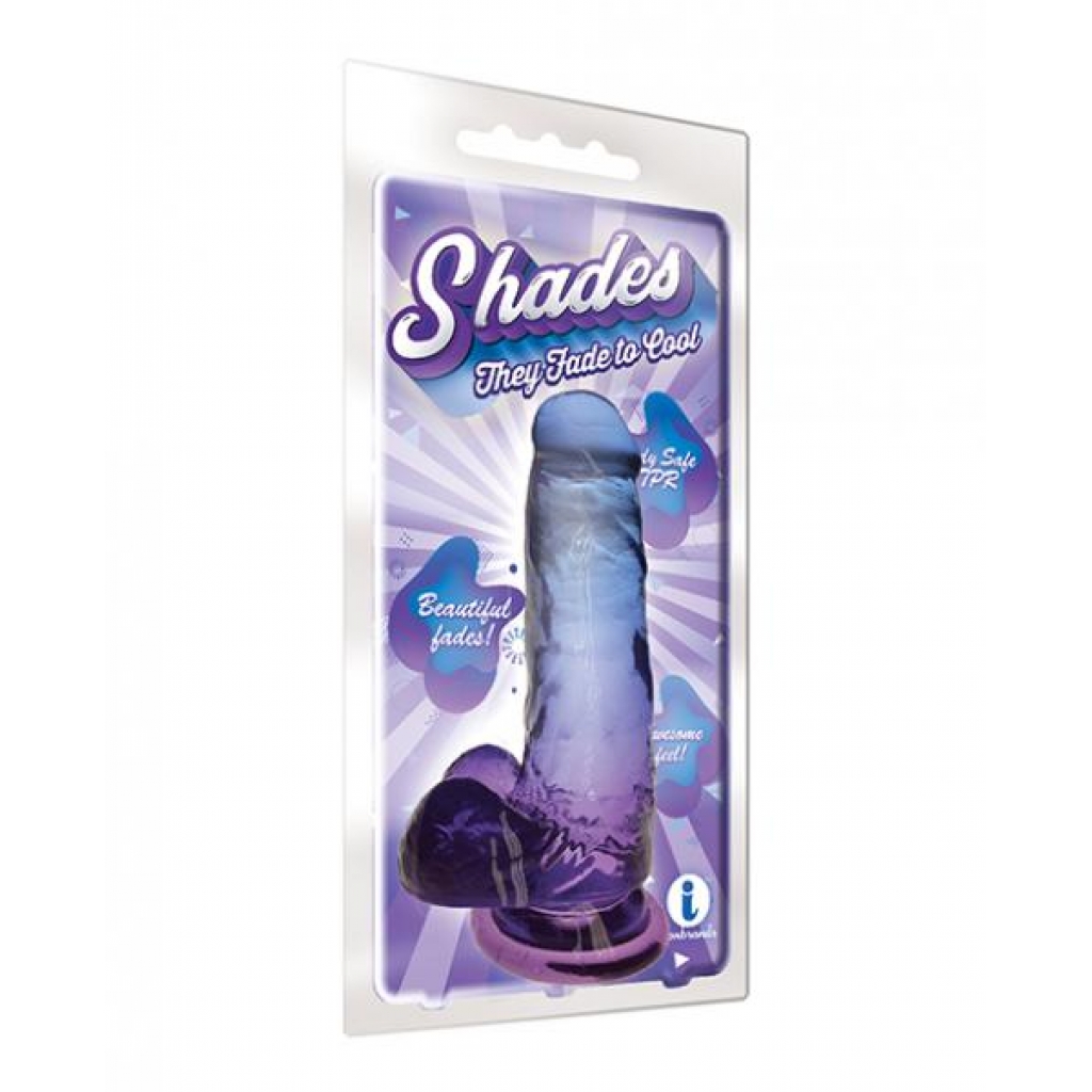 Shades 7-Inch Jelly Gradient Dong in Blue/Violet