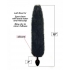 Foxy Tail Silicone Butt Plug - Black, Kinky Fun