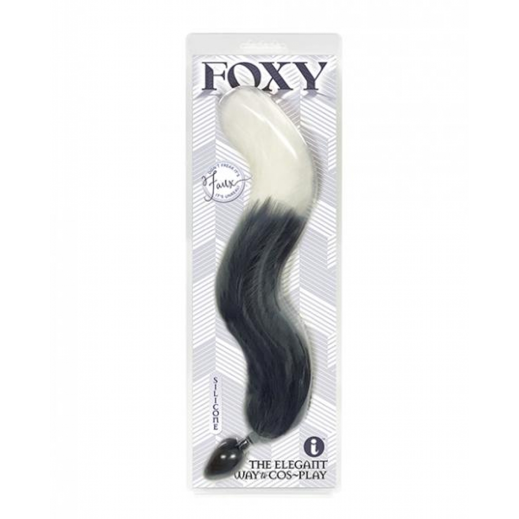 Foxy Tail Silicone Butt Plug - Beautifully Designed Grey