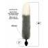 Foxy Tail Silicone Butt Plug - Beautifully Designed Grey