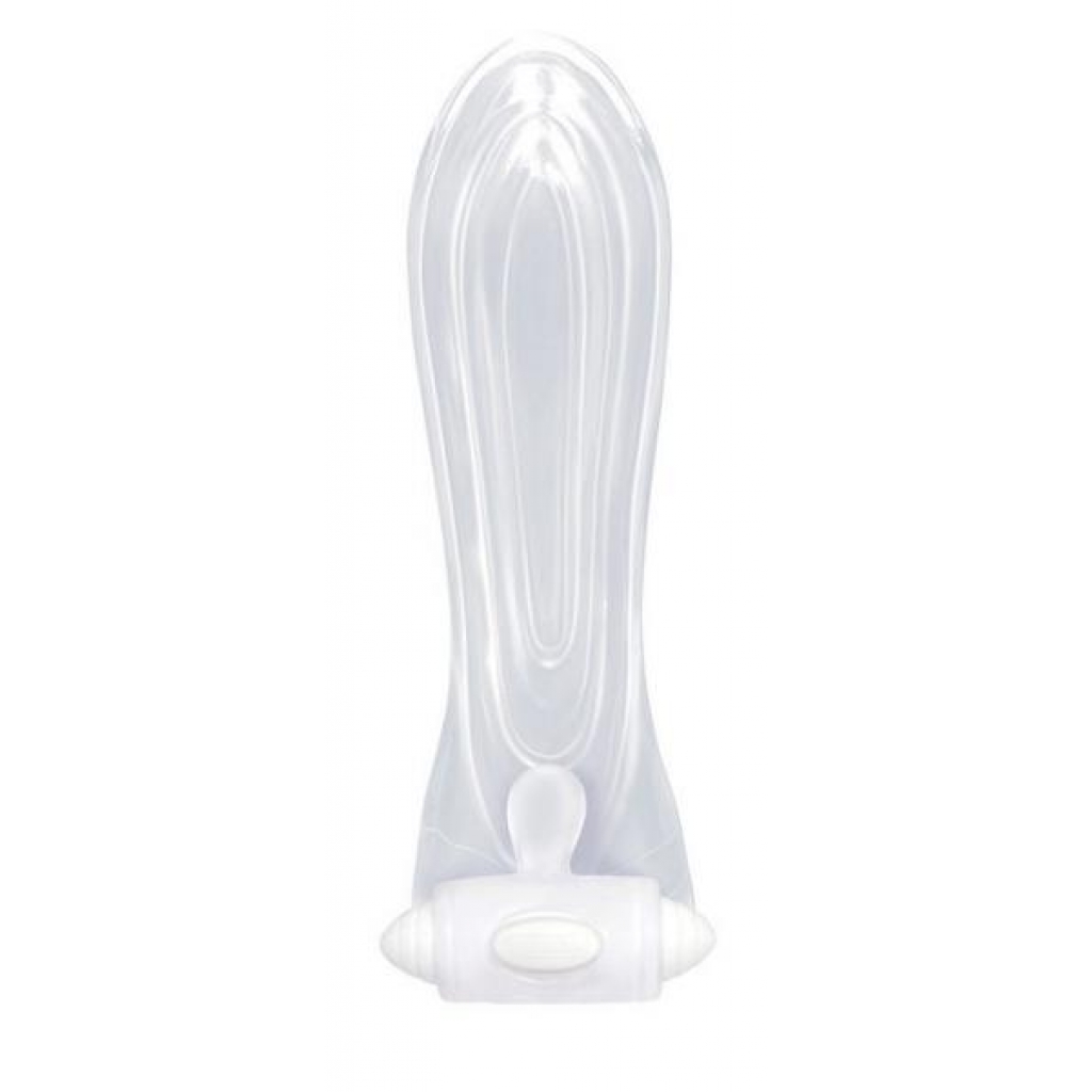 The Nines Vibrating Sextenders Contoured Sleeve - Clear