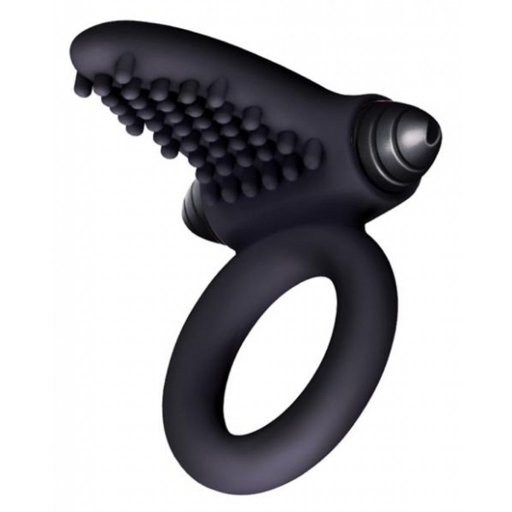 The Nines Bullet Ring Tongue Vibrator - Black