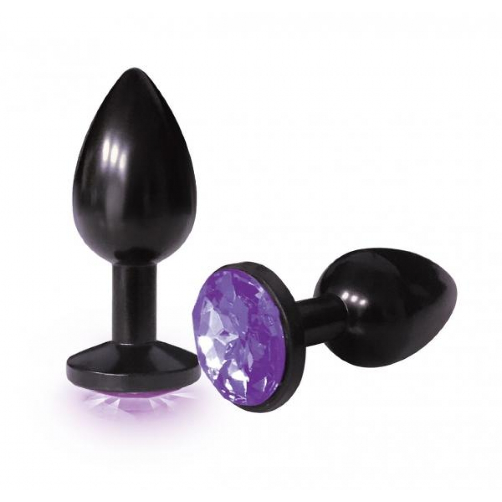 The Starter Anodized Bejeweled Steel Plug - Violet