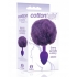 Cottontails Silicone Bunny Tail Butt Plug - Purple