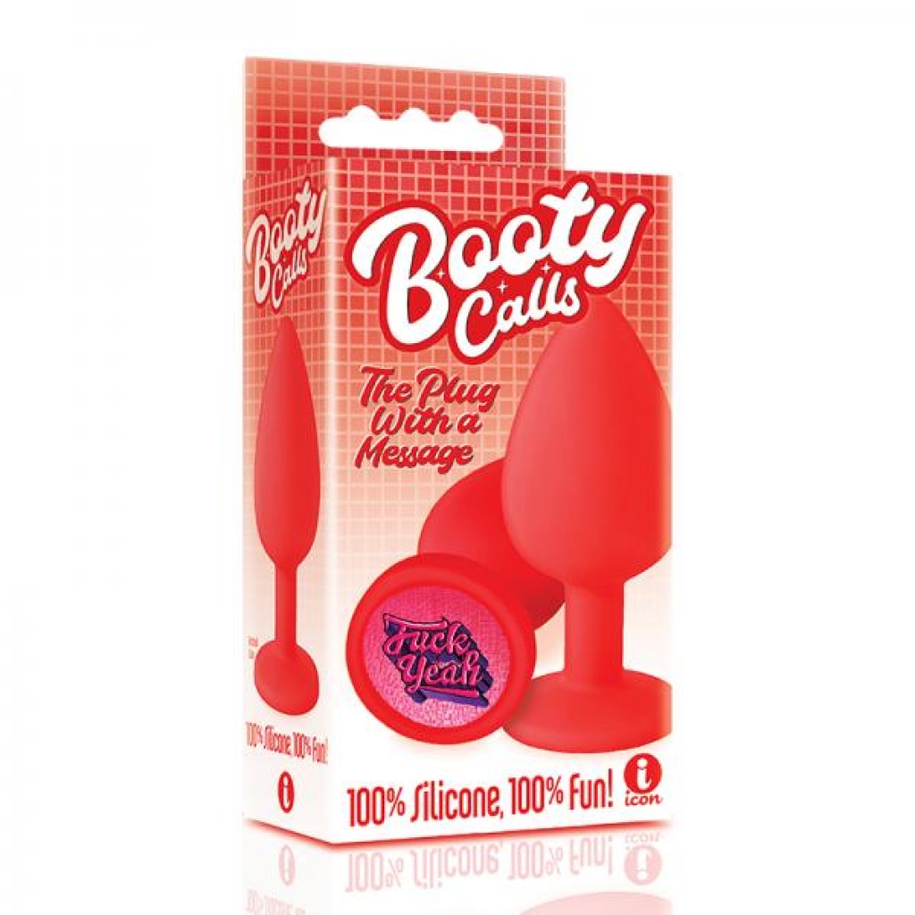 The 9's Booty Call Silicone Butt Plug - Red