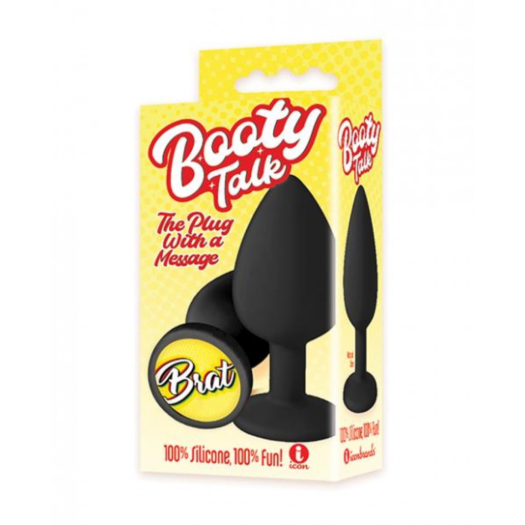 The 9's Booty Talk Brat Silicone Butt Plug - Fun and Pleasure