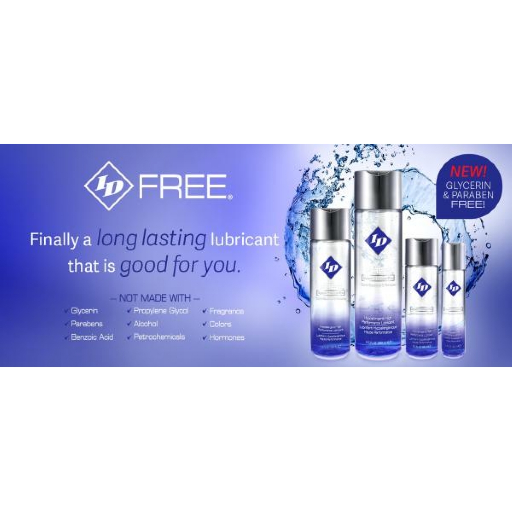 ID Free Water-Based Personal Lubricant - 1 Oz Gentle Formula