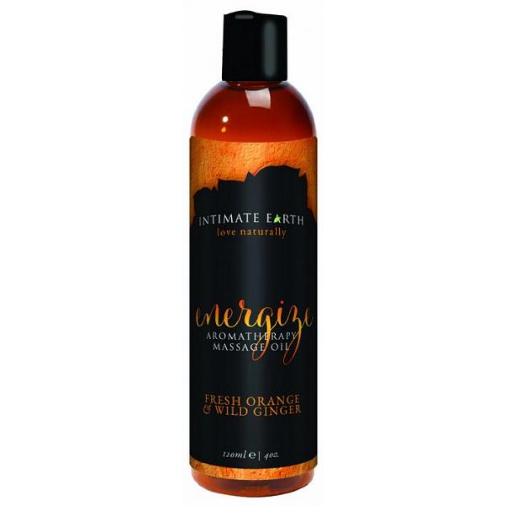 Intimate Earth Energize Aromatherapy Massage Oil - 4oz